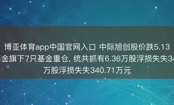 博亚体育app中国官网入口 中际旭创股价跌5.13%， 鑫元基金旗下7只基金重仓， 统共抓有6.36万股浮损失失340.71万元